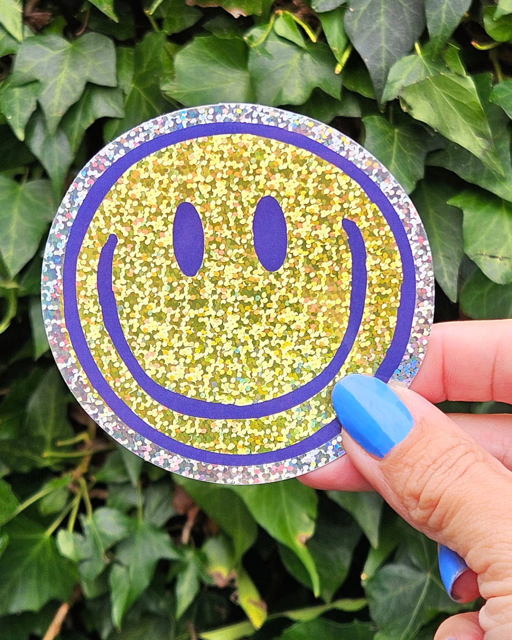 Glitary Sticker Glitter Sticker Smiley – Radiant Vibes and Positivity – Studio Inktvis