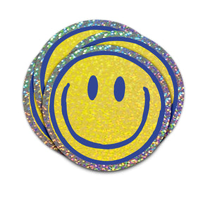 Glitter Sticker Smiley – Stralende Vibes en Positiviteit