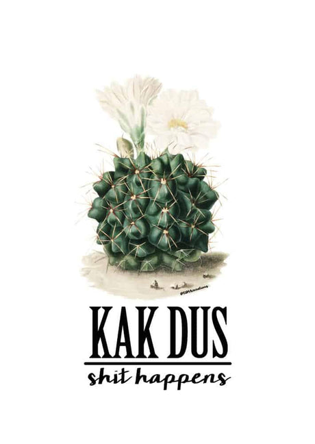 Kak dus shit happens-Ansichtkaarten-Studio Inktvis-Studio Inktvis