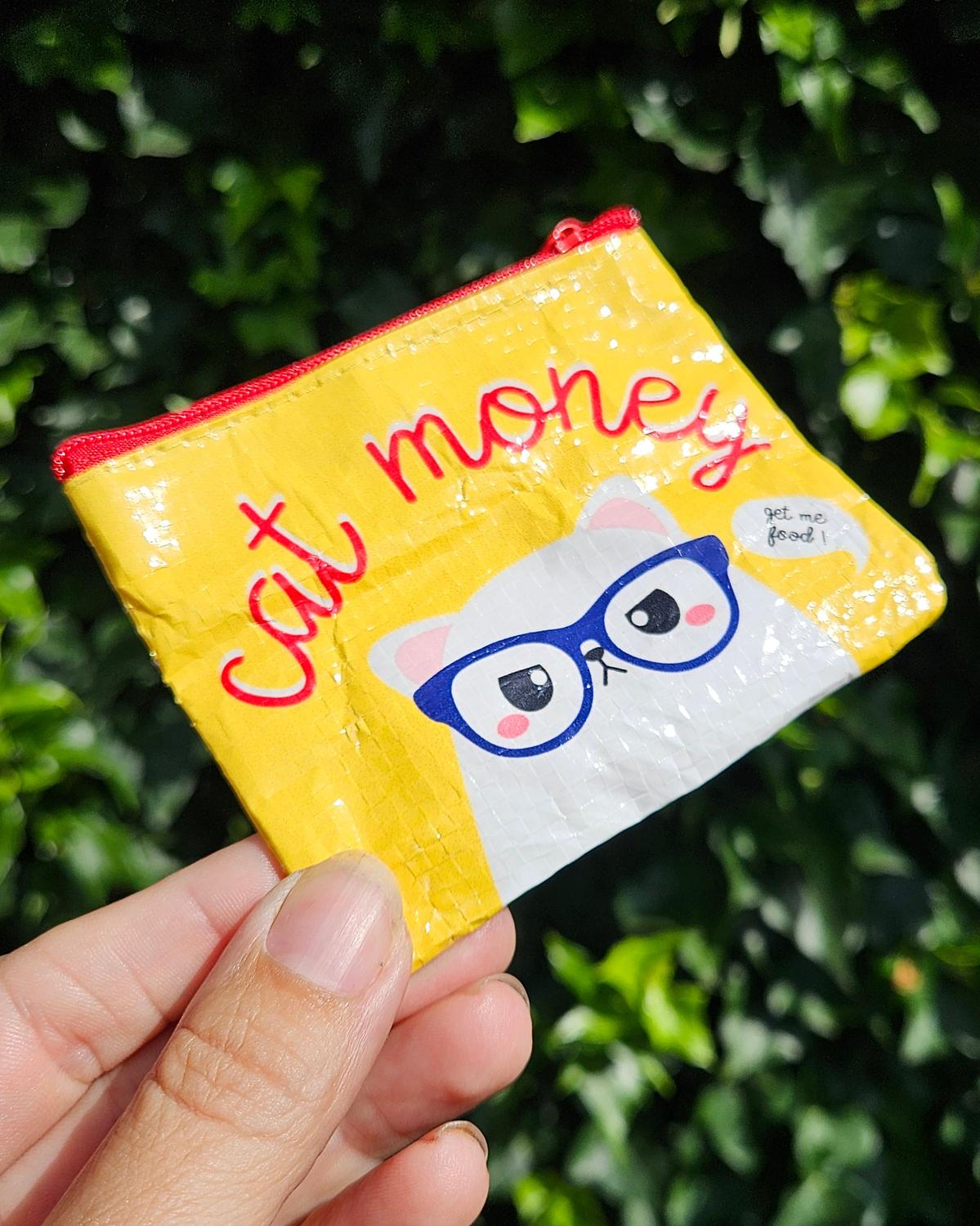 Mini portemonnee Cat money van gerecycled plastic-Portemonnee-Hip-Studio Inktvis