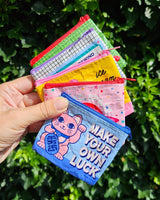 Mini portemonnee Maneki Neko Make your own luck van gerecycled plastic-Portemonnee-Fun-Studio Inktvis