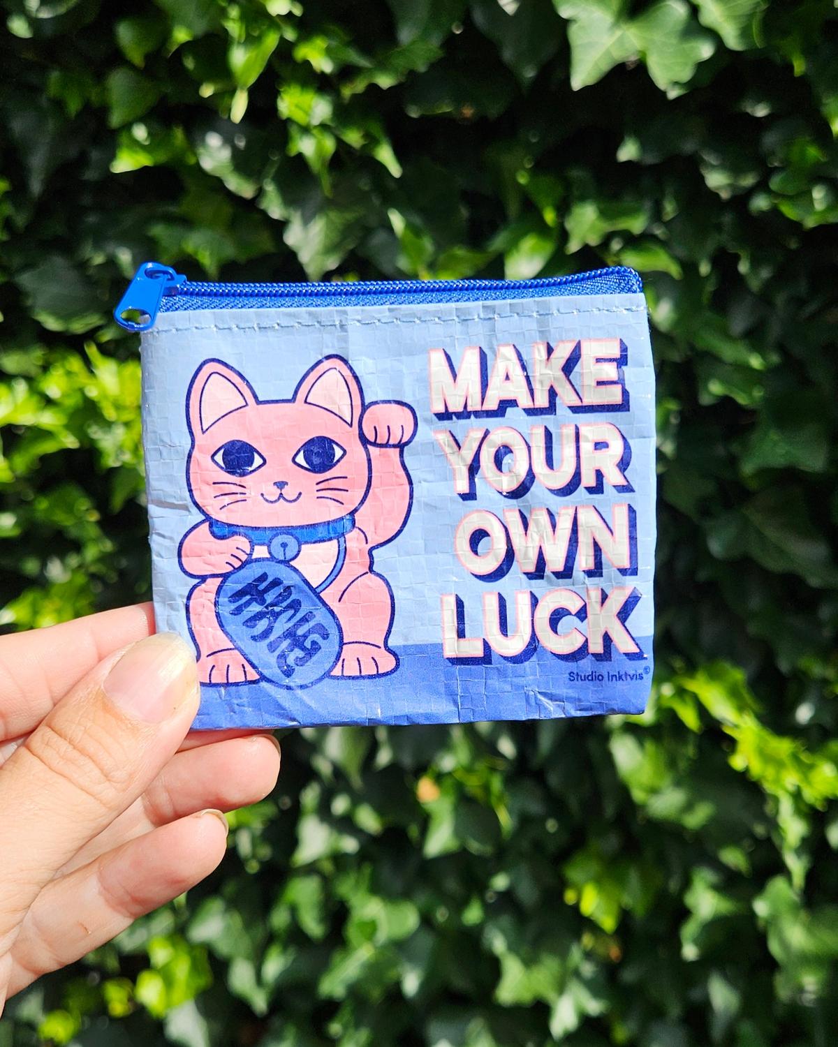 Mini portemonnee Maneki Neko Make your own luck van gerecycled plastic-Portemonnee-Fun-Studio Inktvis