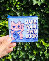 Mini portemonnee Maneki Neko Make your own luck van gerecycled plastic-Portemonnee-Fun-Studio Inktvis