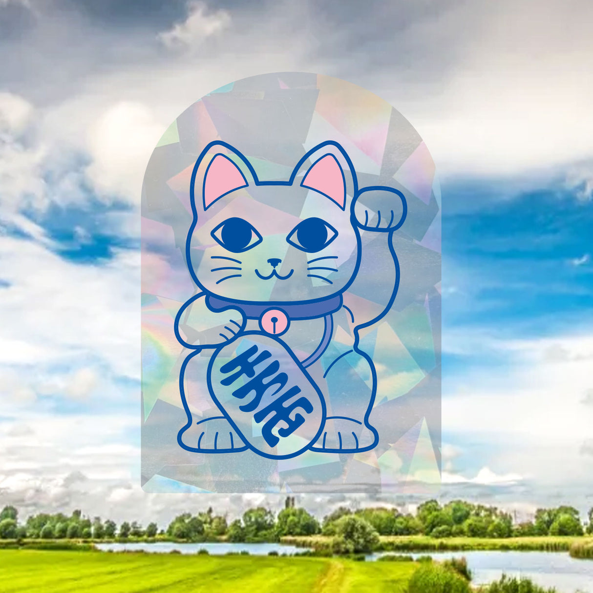 Raamsticker regenboog maker Maneki Neko