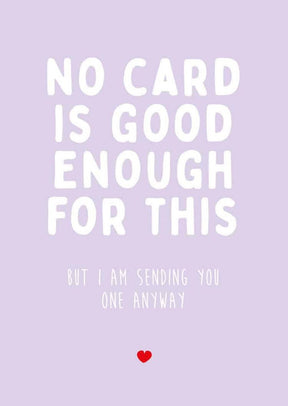 No card is good enough-Ansichtkaarten-Studio Inktvis-Studio Inktvis