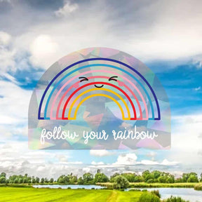 Raamsticker Regenboog-Studio Inktvis-Studio Inktvis
