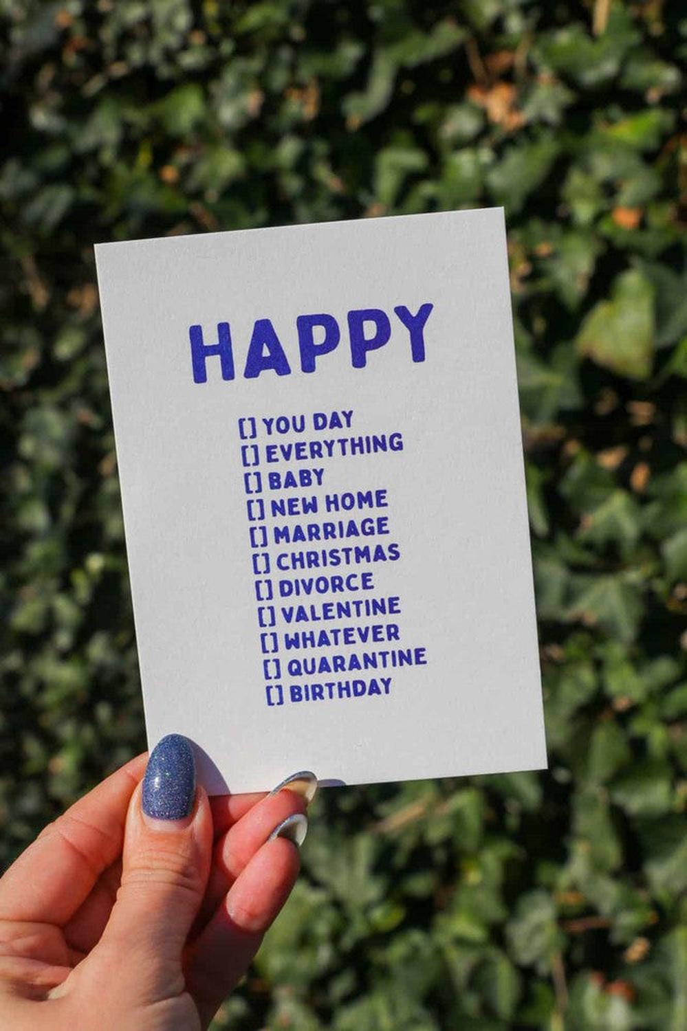Sottobicchiere Lucido Con Scritta Happy Birthday Personalizzata Con Giorni, Ore E Minuti – Blu, 9x9 Cm, MDF
