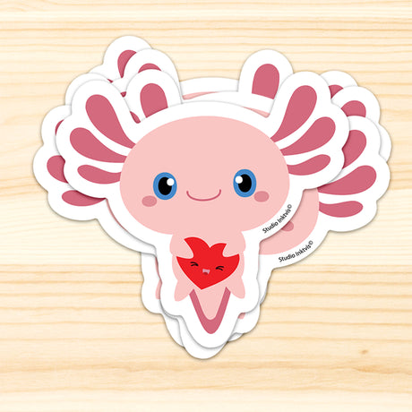 Sticker Axolotl-Stickers-Studio Inktvis-Studio Inktvis