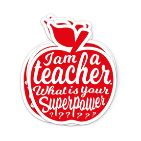 Sticker I am a teacher-Stickers-Studio Inktvis-Studio Inktvis