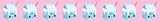 Washi tape Melk roze