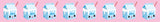 Melk roze washi tape met schattige kawaii melkpakjes en rietjes, 15mm breed.
