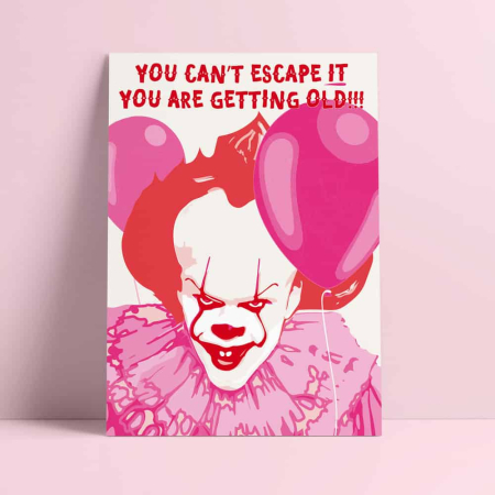 Postkaart Pennywise you can't escape IT