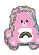 Glitter sticker Care bear Sending rainbows