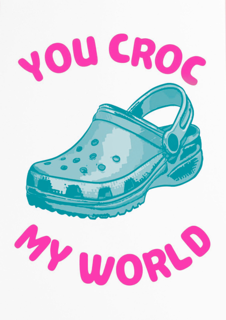 Postkaart You croc my world